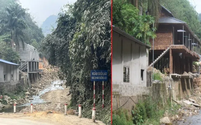 Cao Sơn (Đà Bắc - Hòa Bình): Cần xử lý dứt điểm công trình xây dựng trái phép, lấn chiếm dòng suối Láo