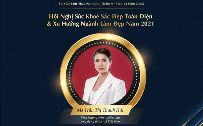 Á hậu Doanh nhân Trần Thị Thanh Hải - diễn giả tài năng tại Hội nghị sức khỏe sắc đẹp toàn diện và xu hướng ngành làm đẹp 2021
