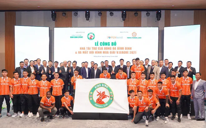 Topenland và Hưng Thịnh Land tài trợ 300 tỷ cho CLB bóng đá Topenland Bình Định trong 3 mùa giải V.League 2021 - 2023